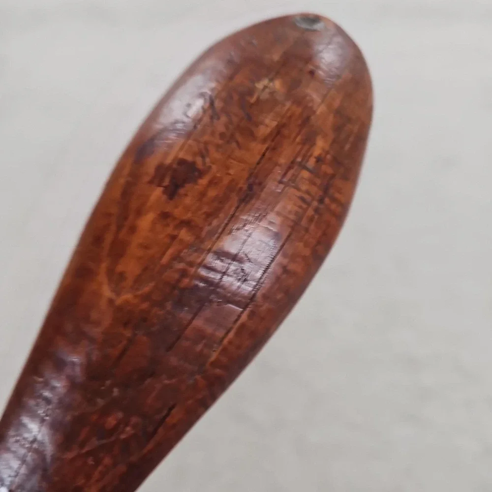THICK VTG/Antique Hand Carved Wooden Spoon 18